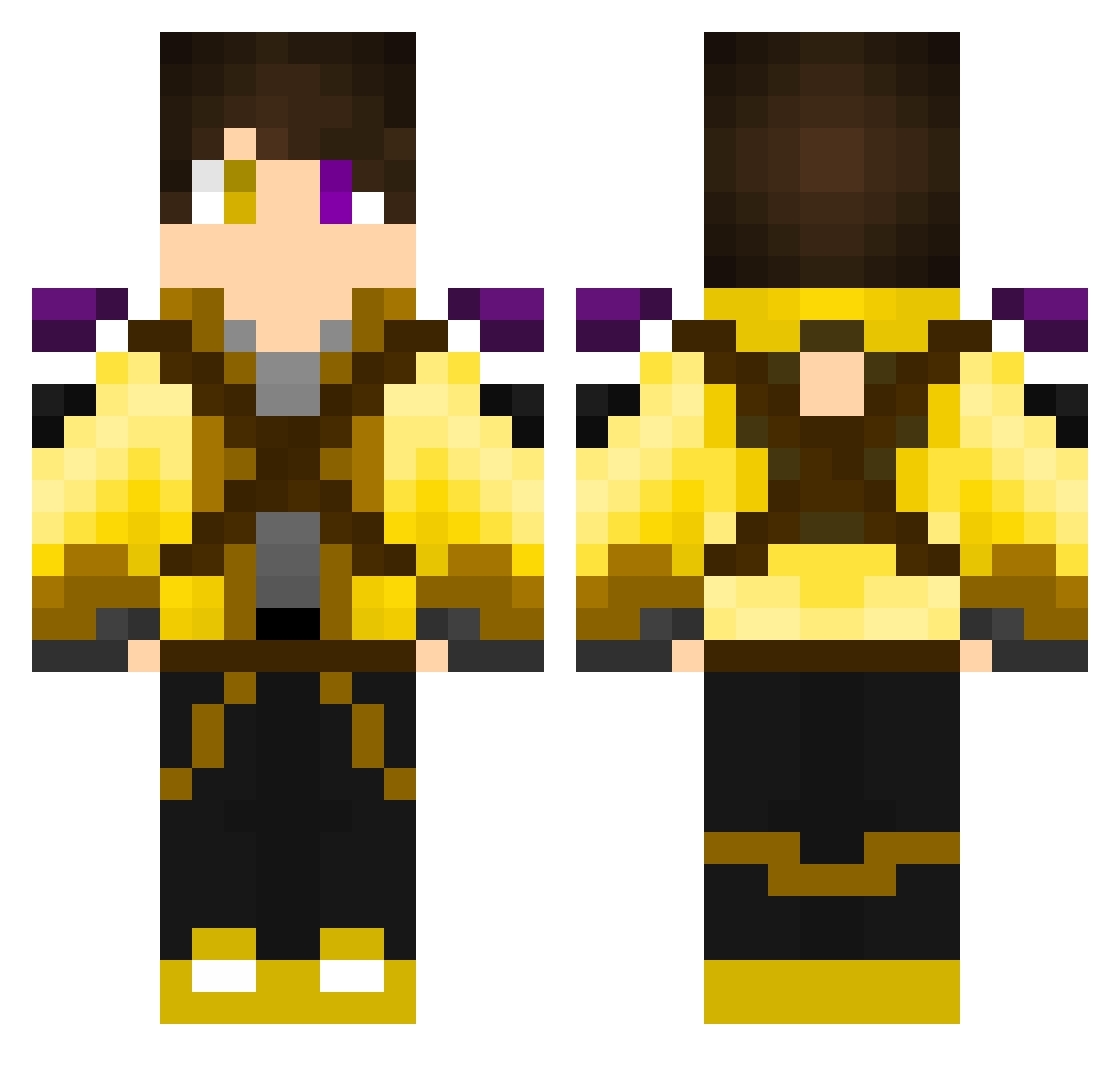 AMothFromSpace Minecraft skin, front and back view