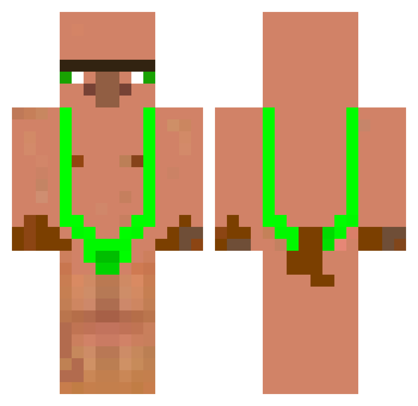 wasdqwerty12 Minecraft skin, front and back view