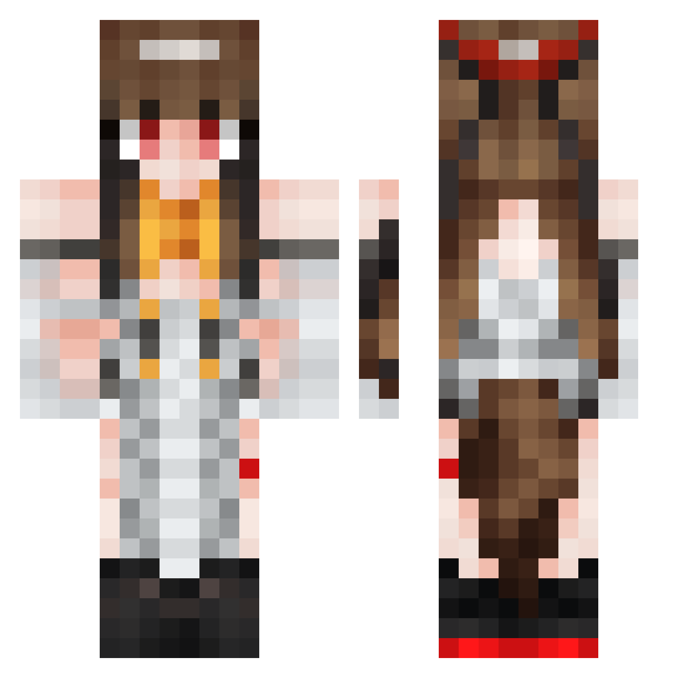 good_elephant Minecraft skin, front and back view