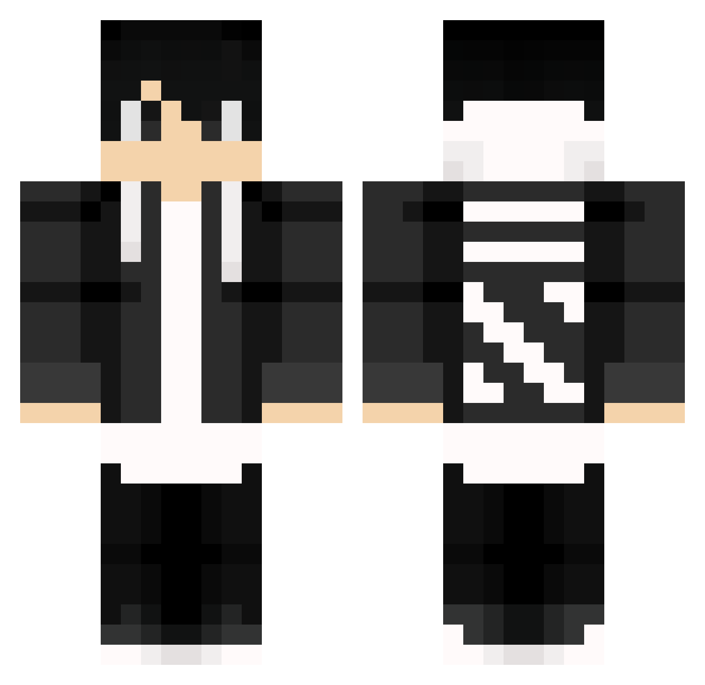 tarigoat Minecraft skin, front and back view