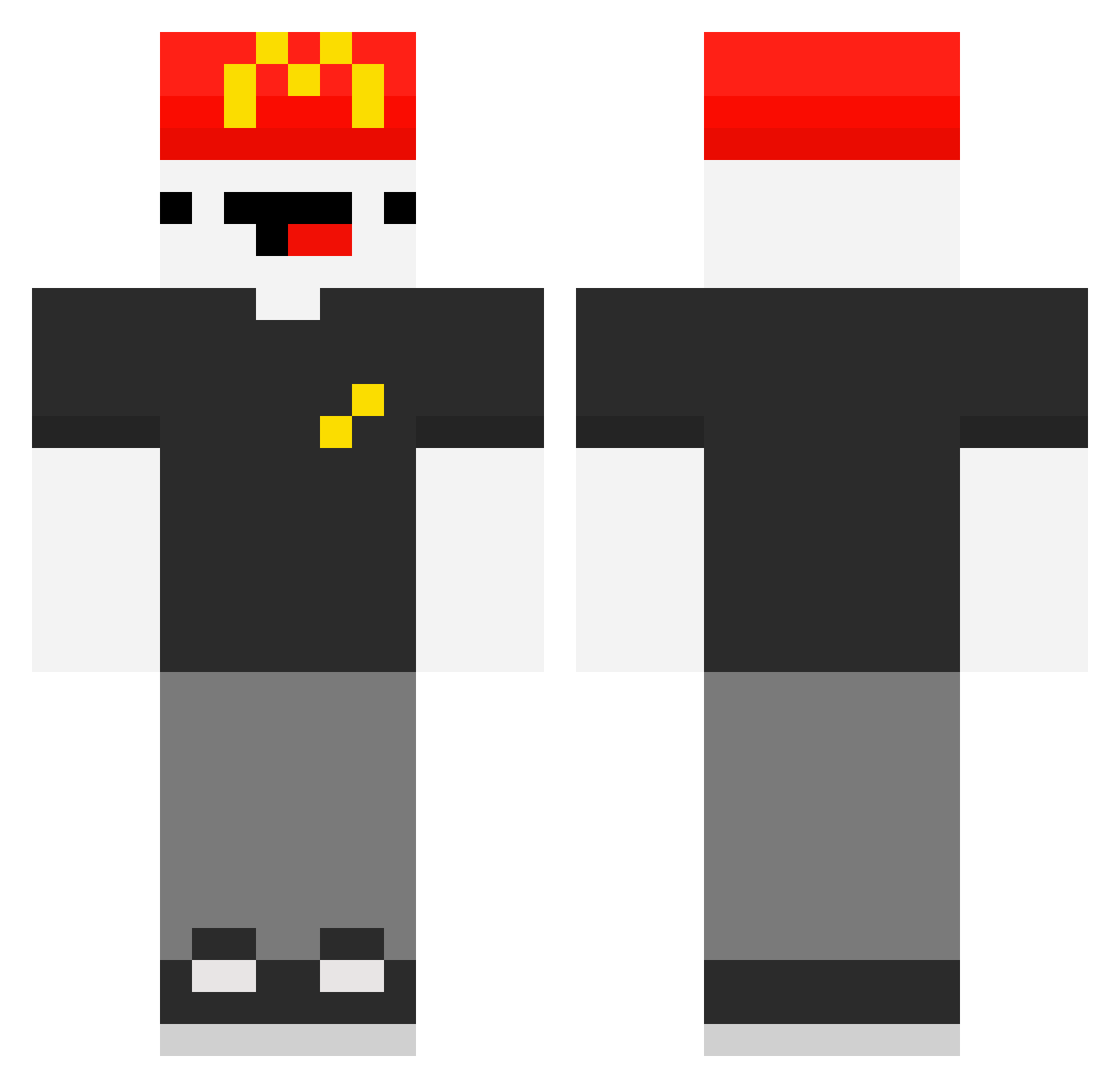 Kudooeh Minecraft skin, front and back view