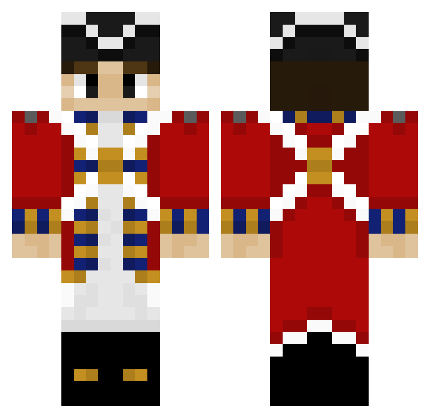 jkbro_ Minecraft skin, front and back view