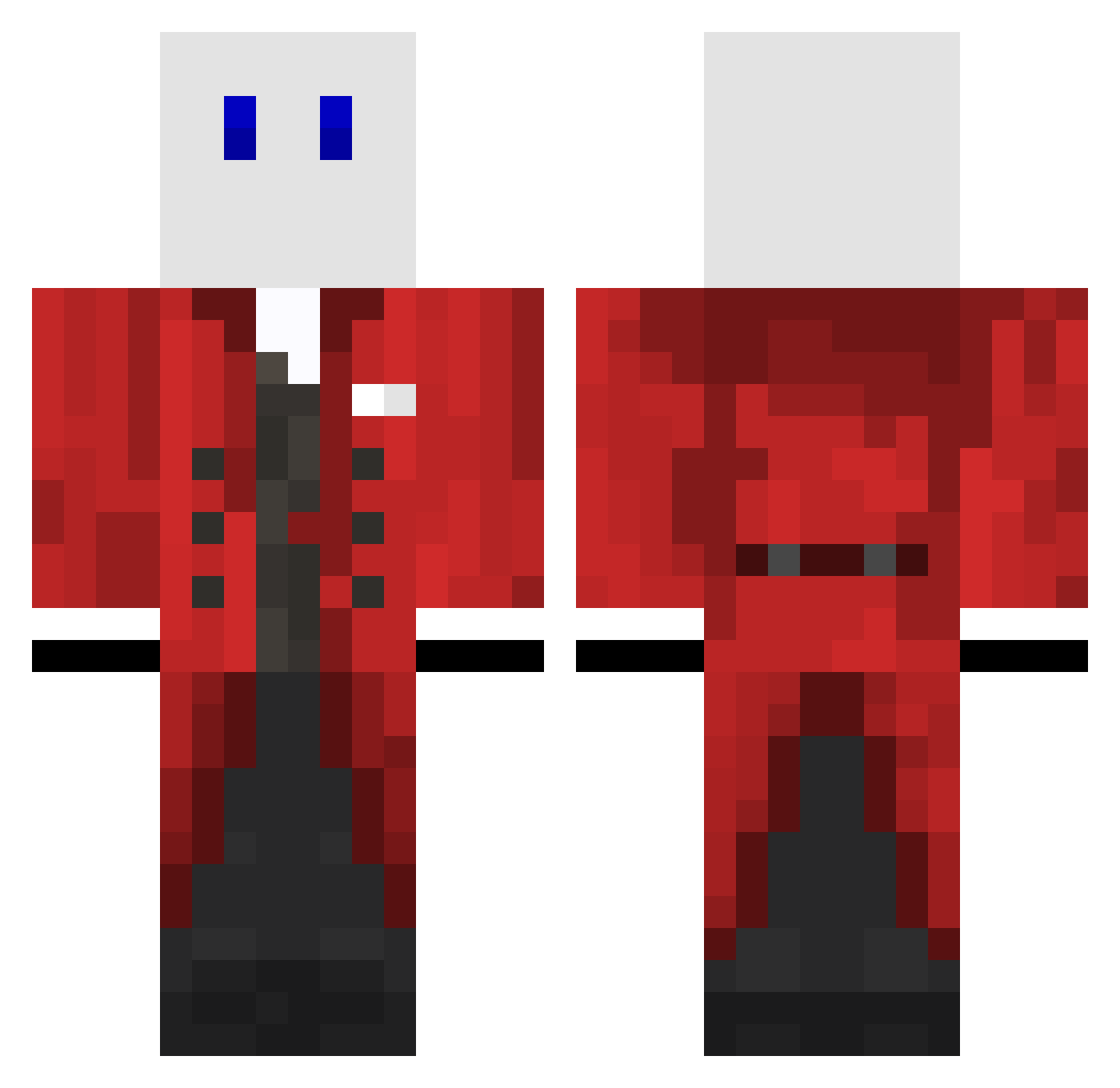 Buuring_guy Minecraft skin, front and back view