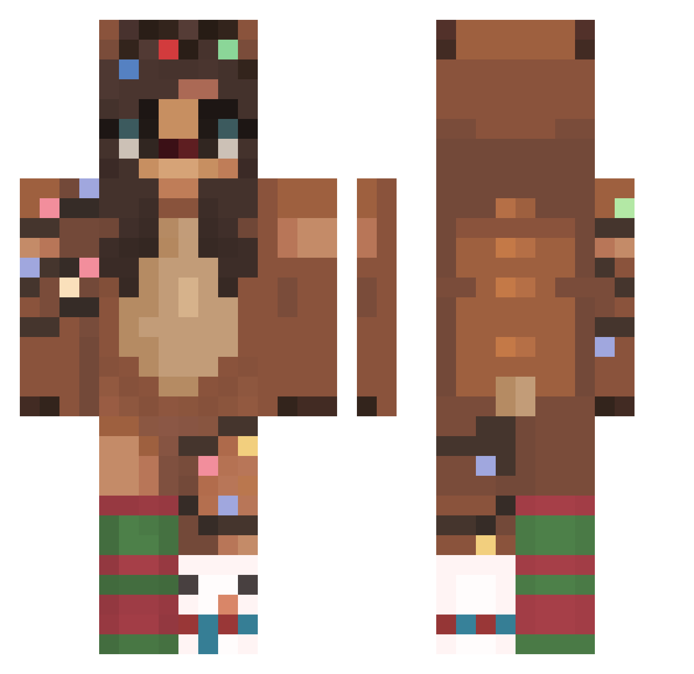 _Kyraa_ Minecraft skin, front and back view
