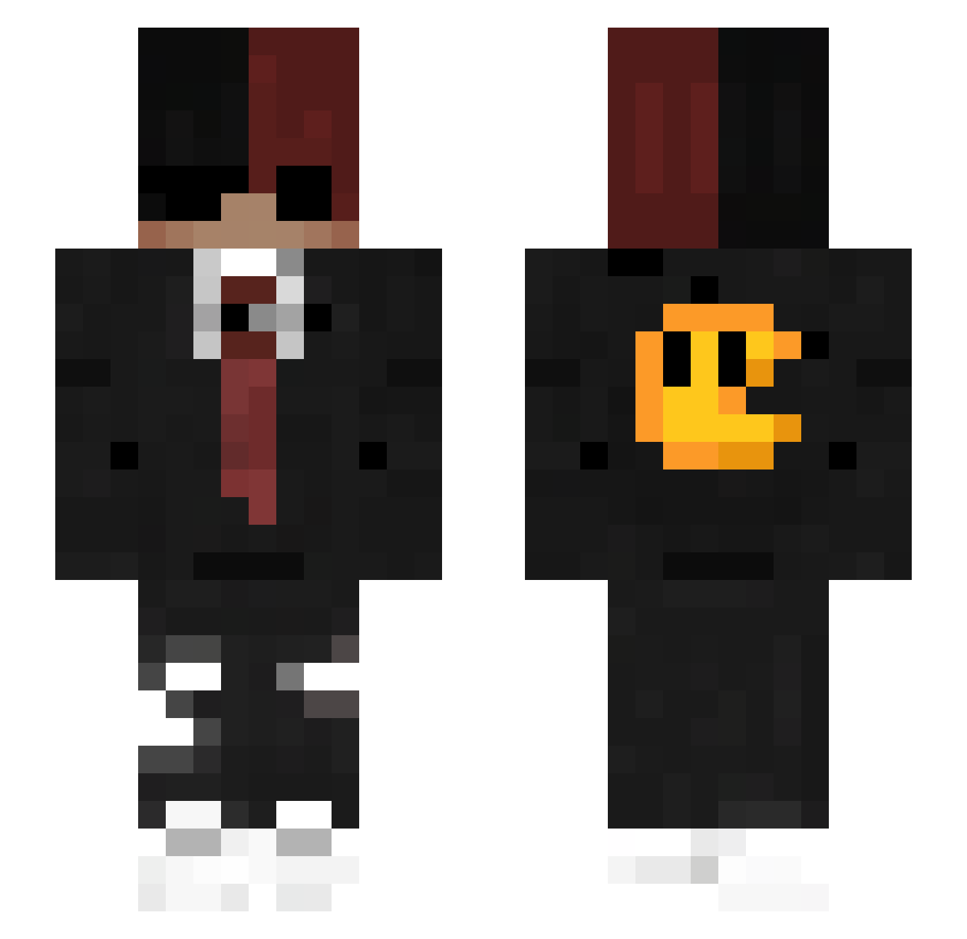 Darkseid56 Minecraft skin, front and back view