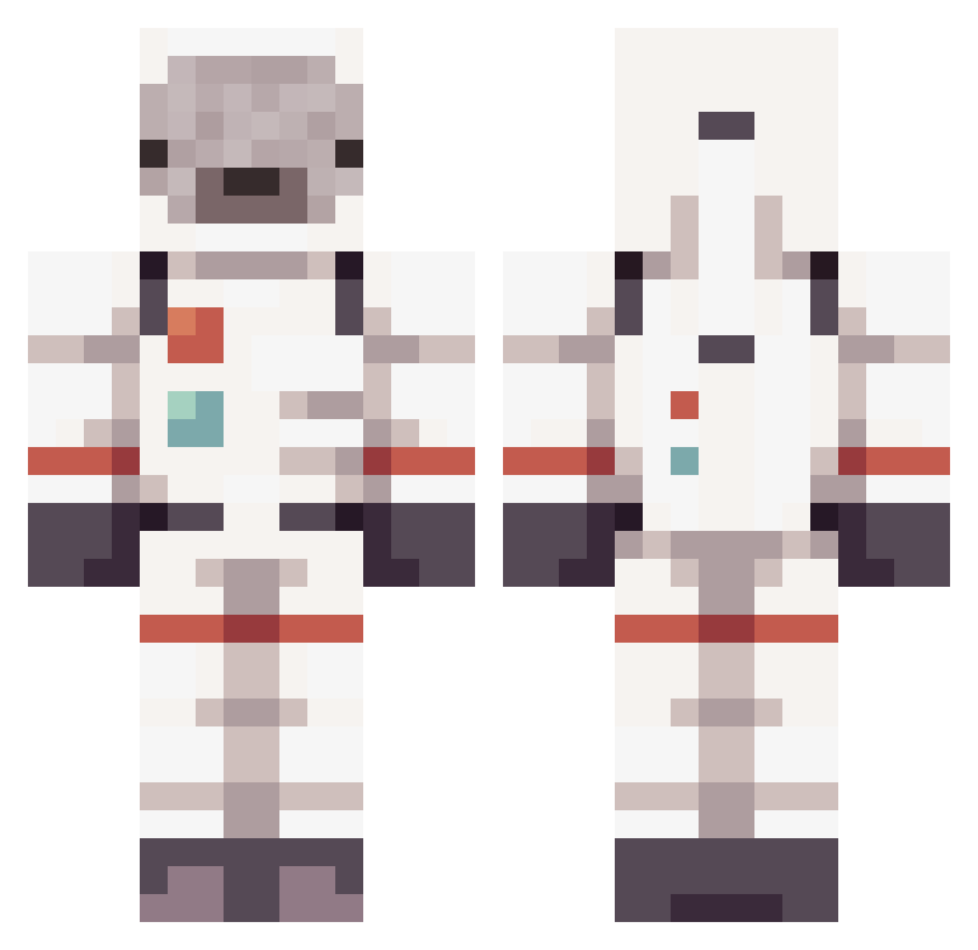 abunchofcrunch Minecraft skin, front and back view
