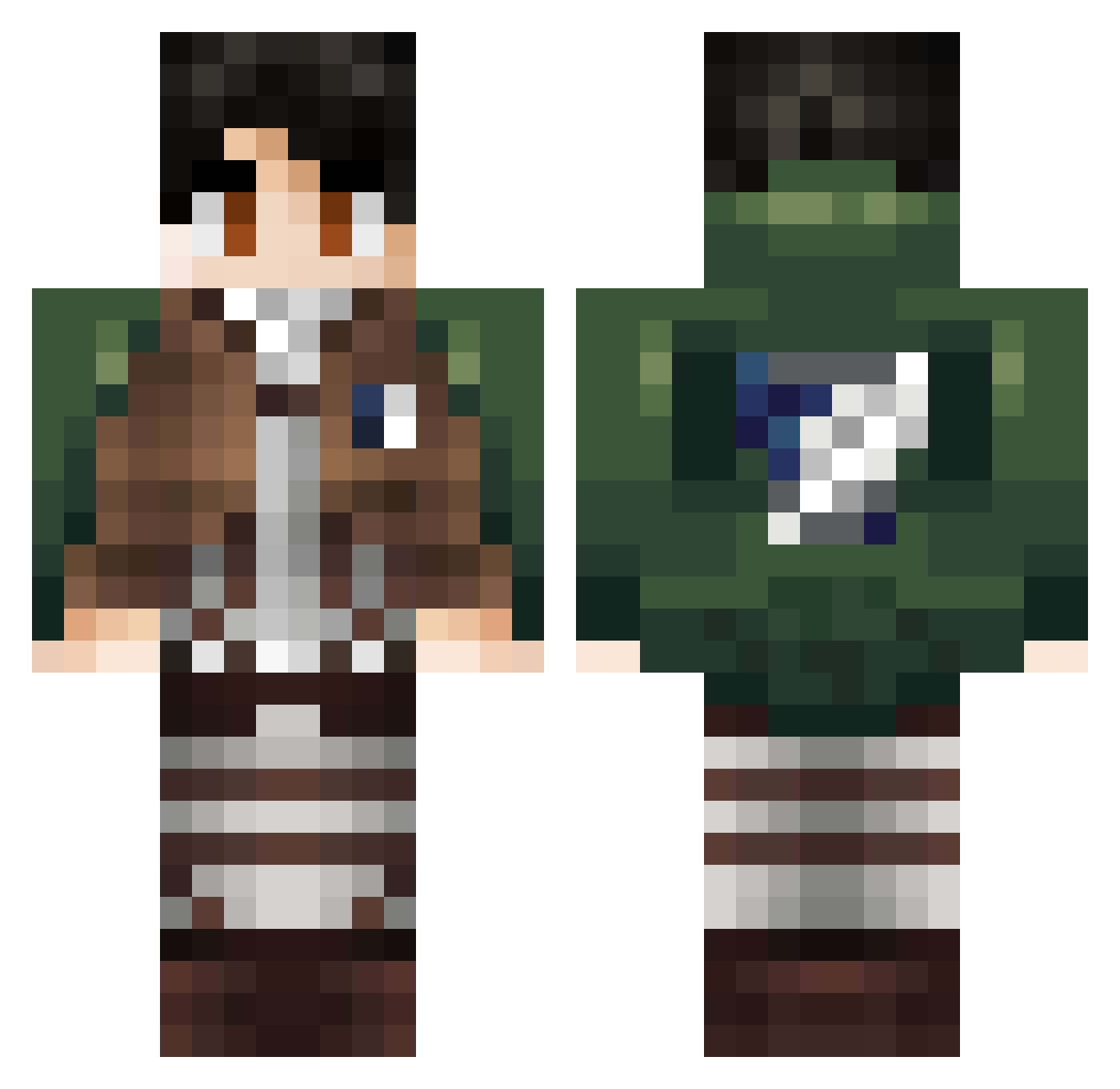 Taeyoung777 Minecraft skin, front and back view