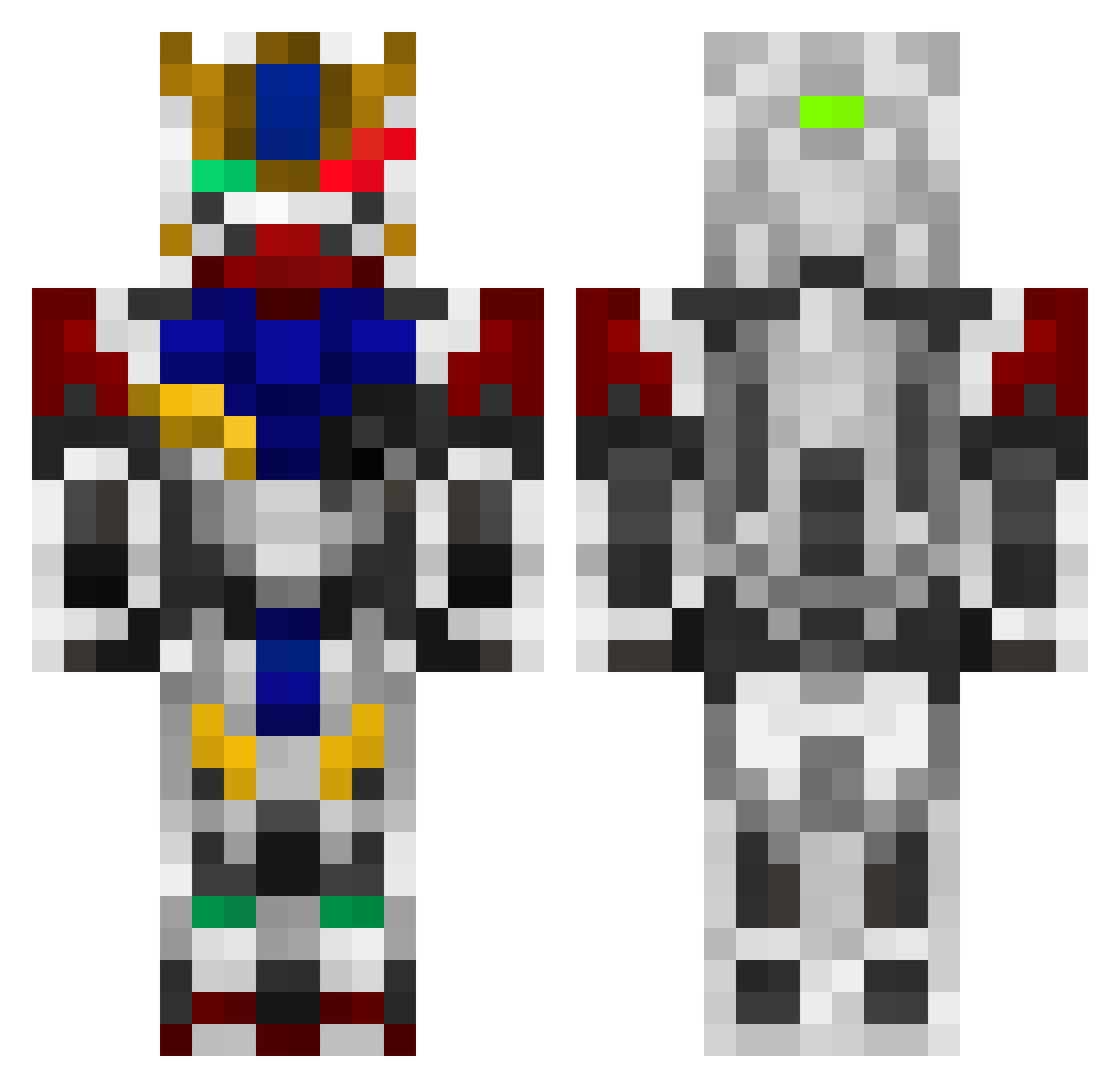 night_lights_ Minecraft skin, front and back view
