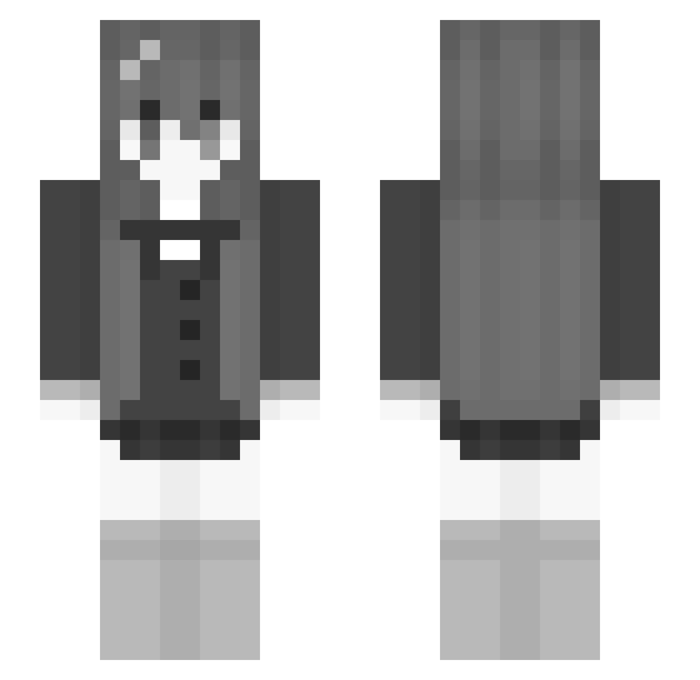TraofiJoestar Minecraft skin, front and back view
