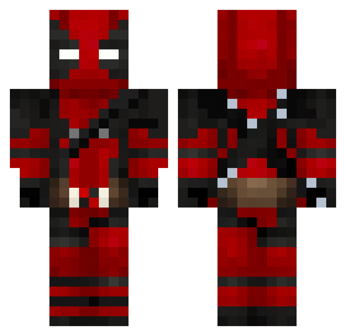 Vexaciously Minecraft skin, front and back view