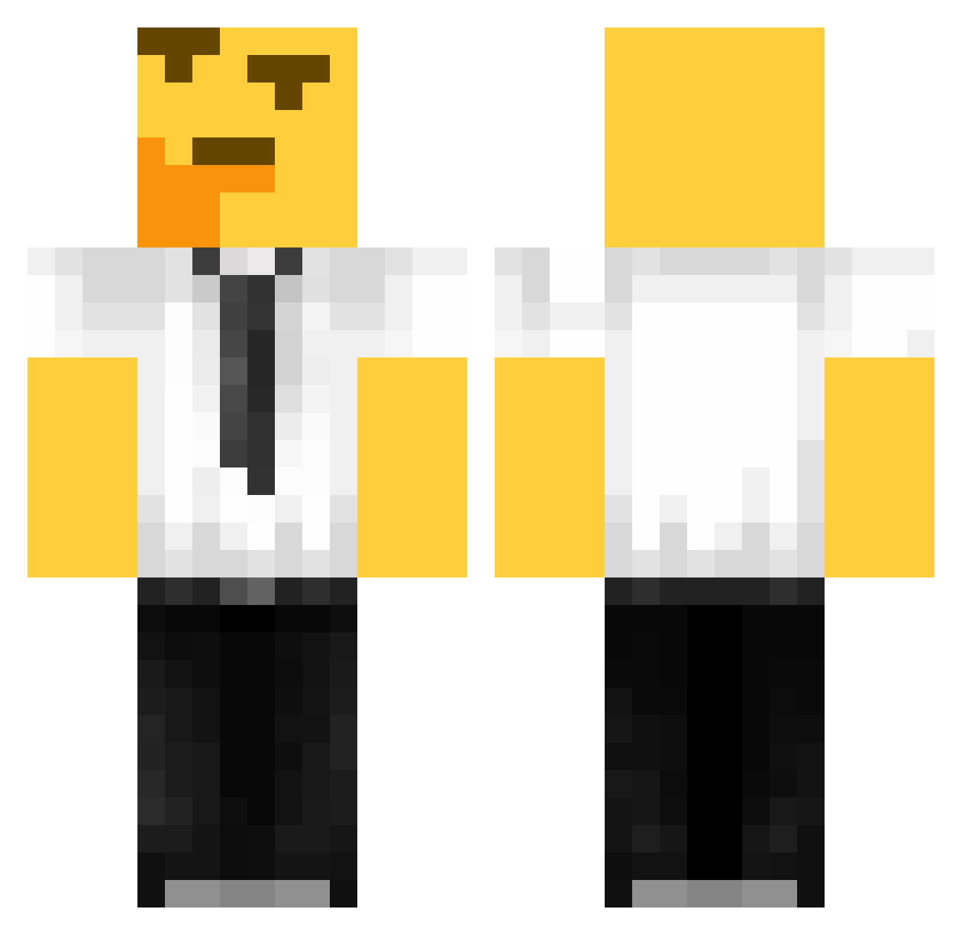 Vixez_OZ Minecraft skin, front and back view