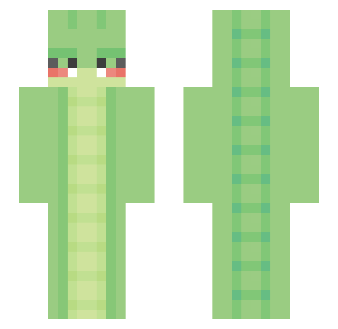 MoooD_ Minecraft skin, front and back view