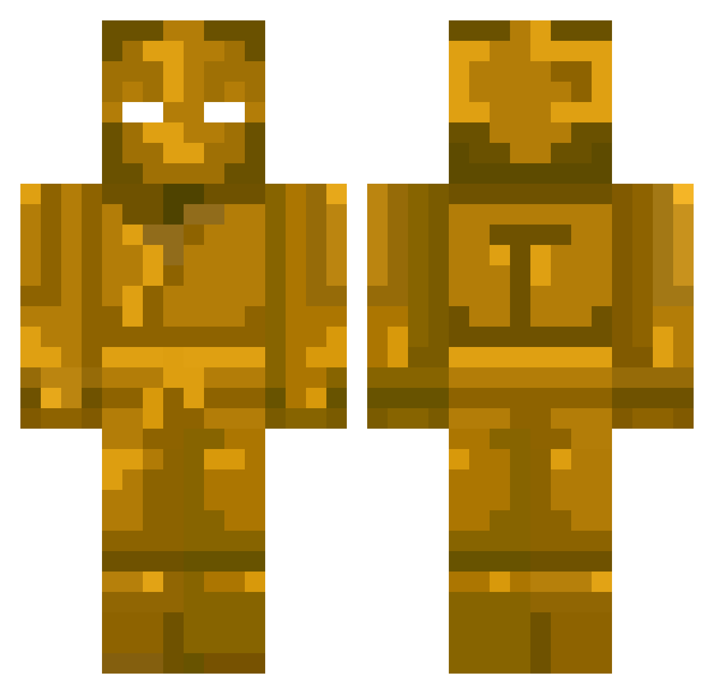 Arizona Minecraft skin, front and back view