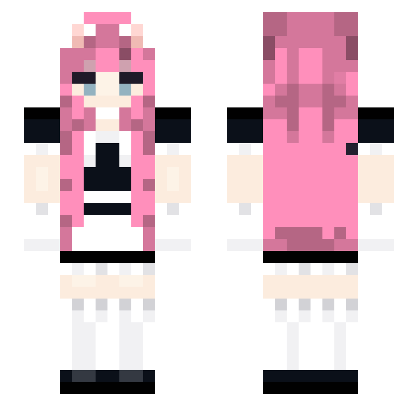 PICOLOFR Minecraft skin, front and back view
