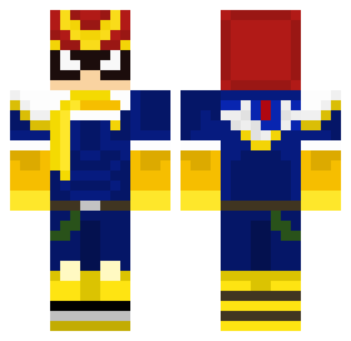 JeffeTheExtremo Minecraft skin, front and back view