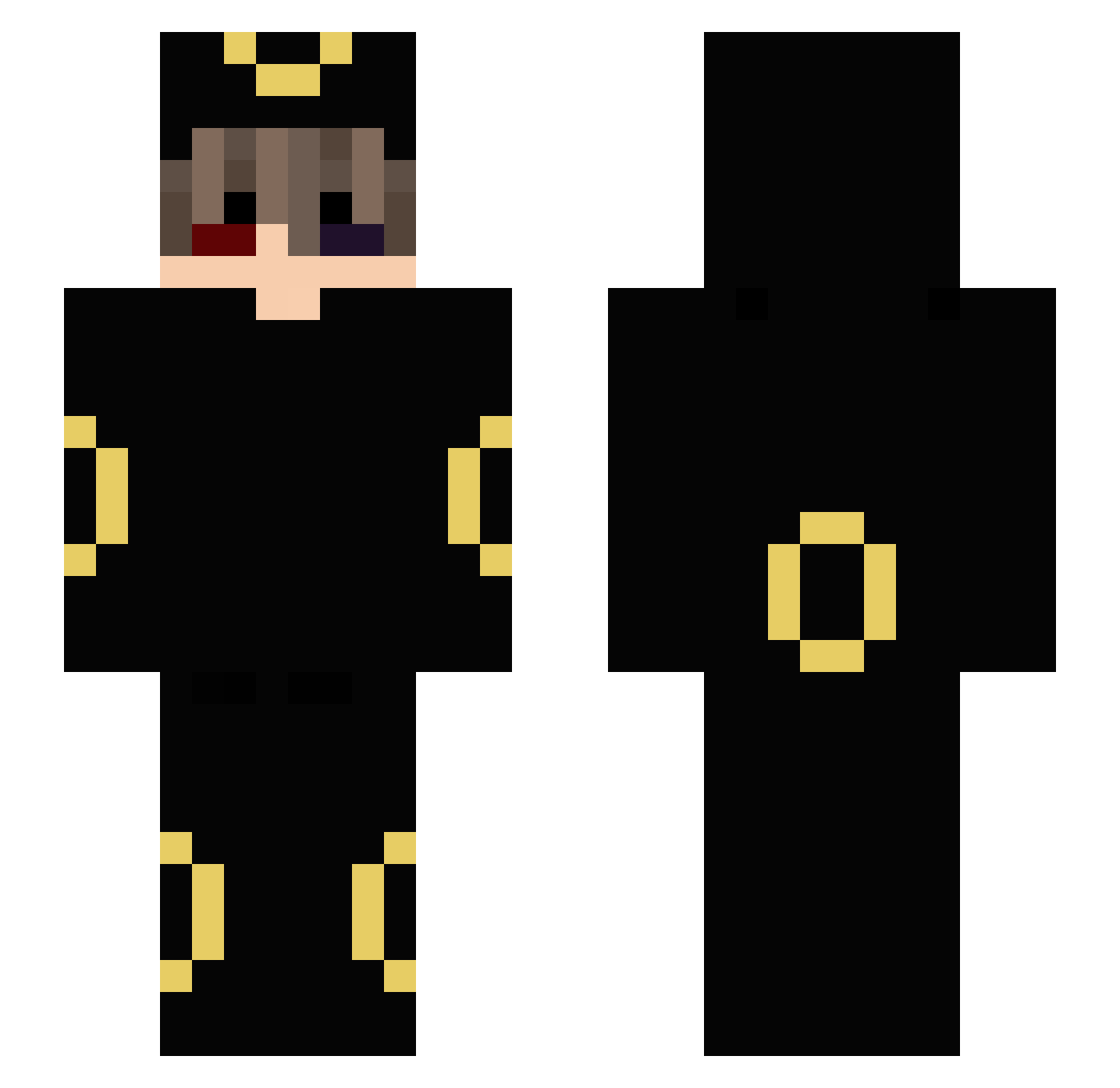 7kabvto Minecraft skin, front and back view