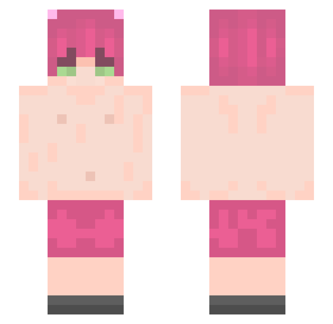 ItsJager_ Minecraft skin, front and back view