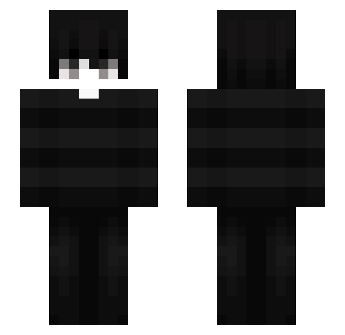yung4disz Minecraft skin, front and back view