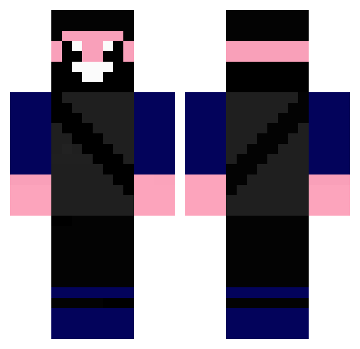 norbsonpower Minecraft skin, front and back view
