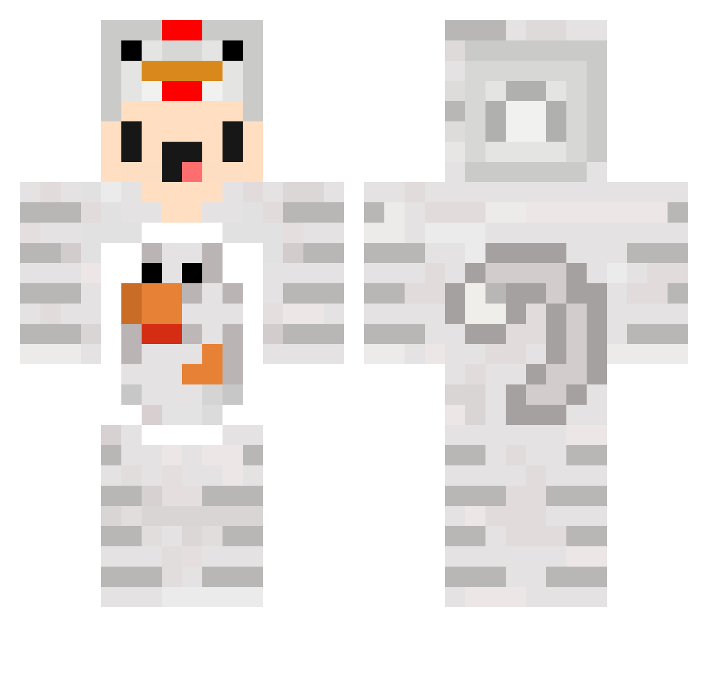 JoeDerKurze Minecraft skin, front and back view