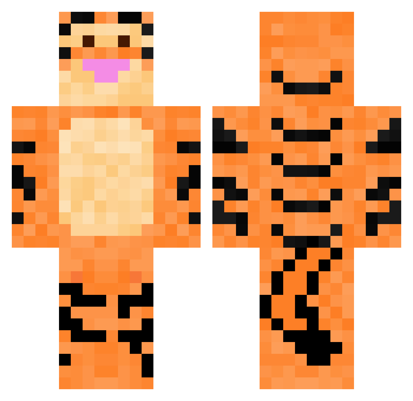 Ravizzone_ Minecraft skin, front and back view