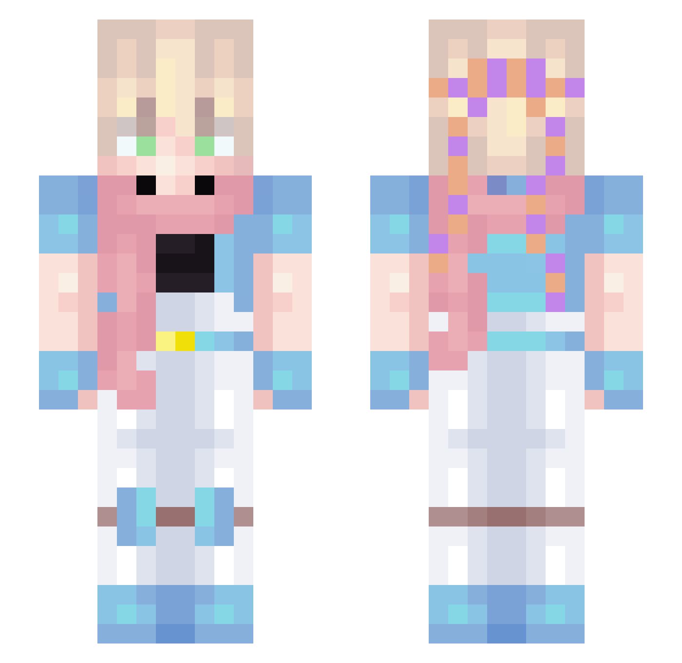 N1nja8118 Minecraft skin, front and back view