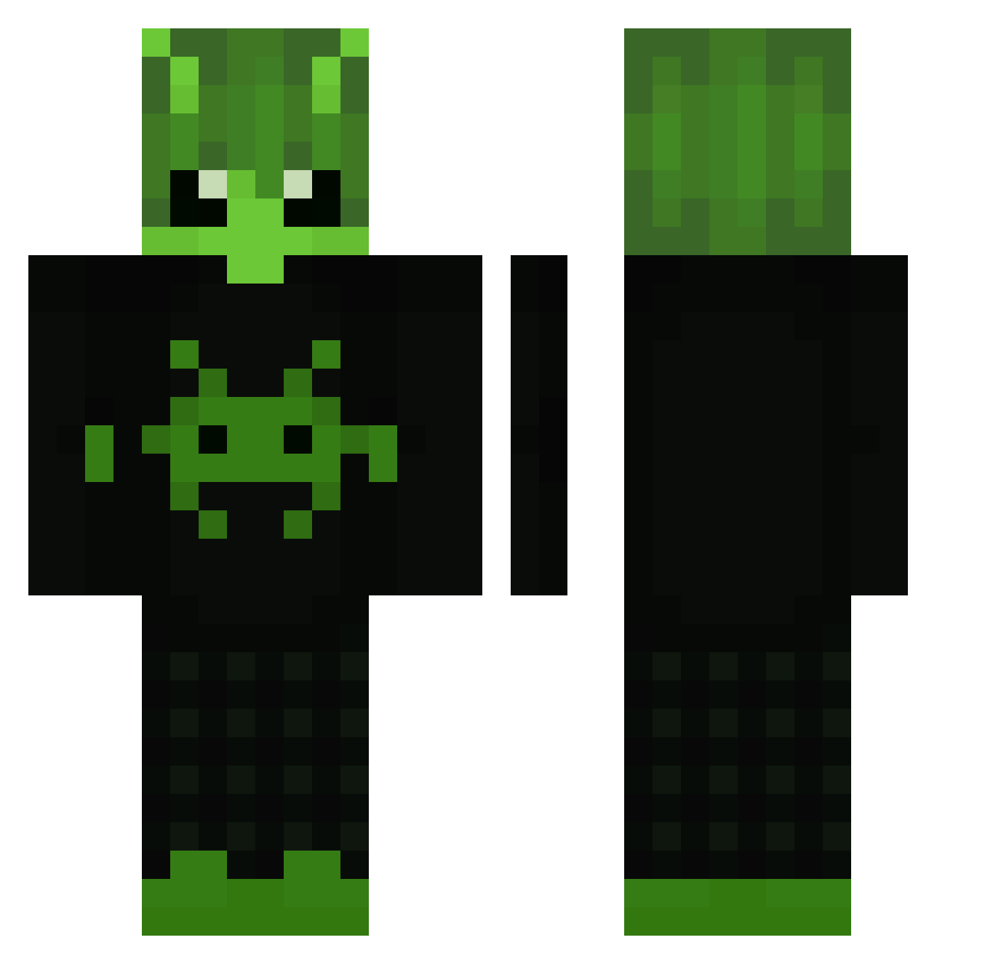 binguschilling Minecraft skin, front and back view