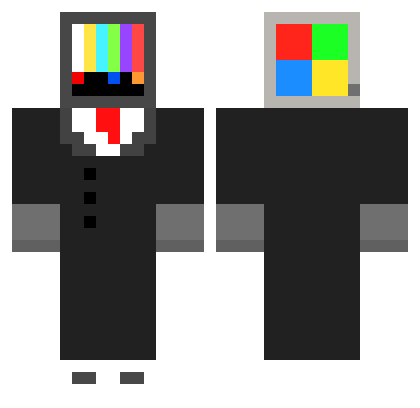 LitangDJ15 Minecraft skin, front and back view