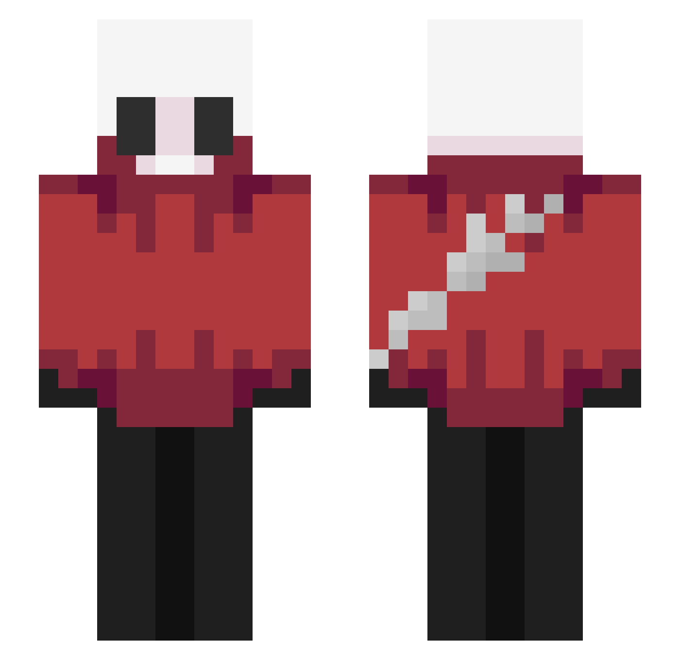 subol Minecraft skin, front and back view