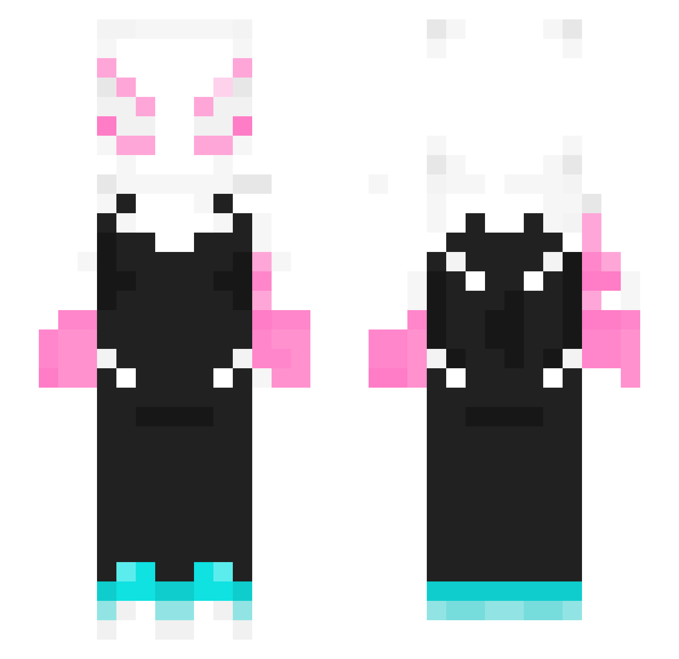 SzaraKurlumat Minecraft skin, front and back view
