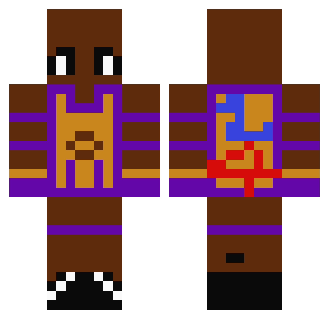lbenb66 Minecraft skin, front and back view