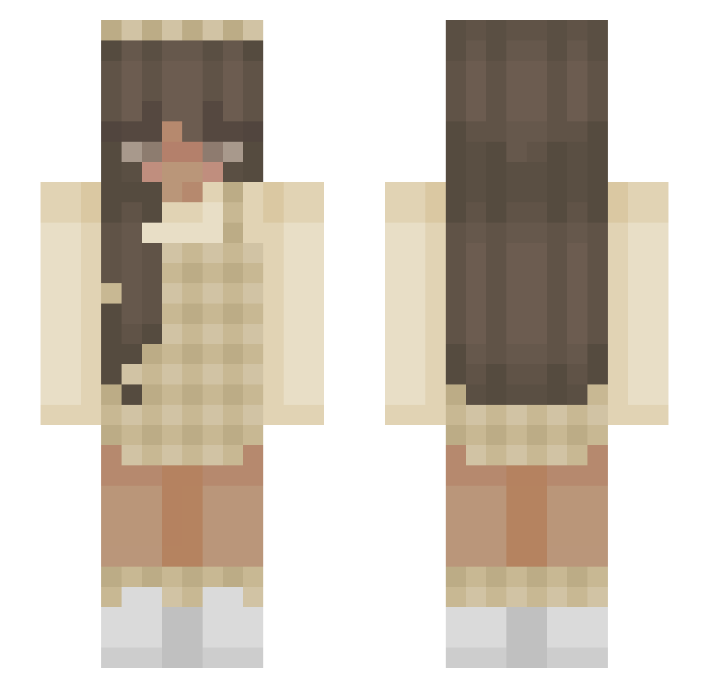 _karaaa Minecraft skin, front and back view