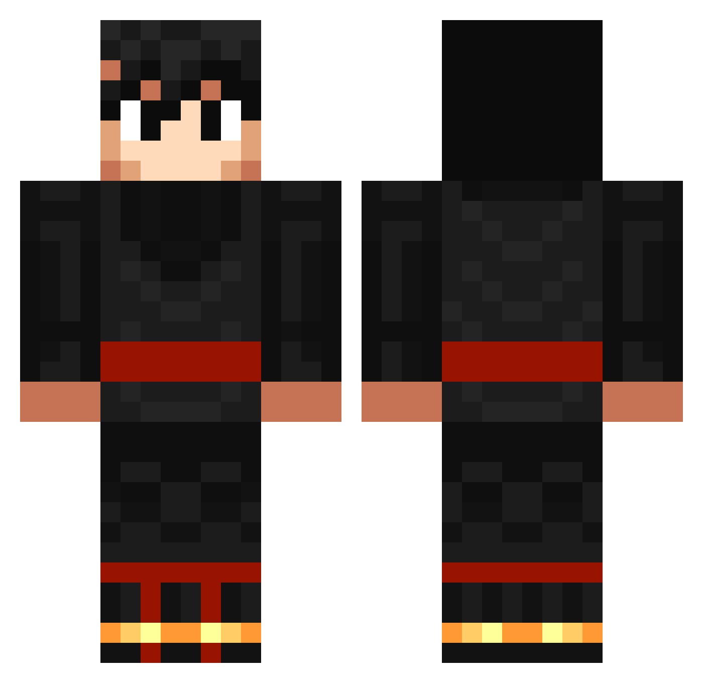 GUIXIHNO Minecraft skin, front and back view