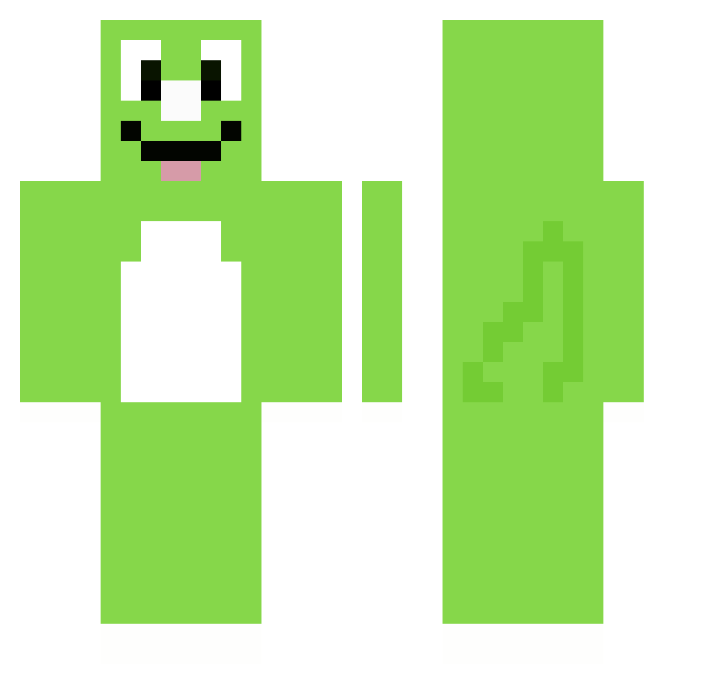 yiwon39 Minecraft skin, front and back view