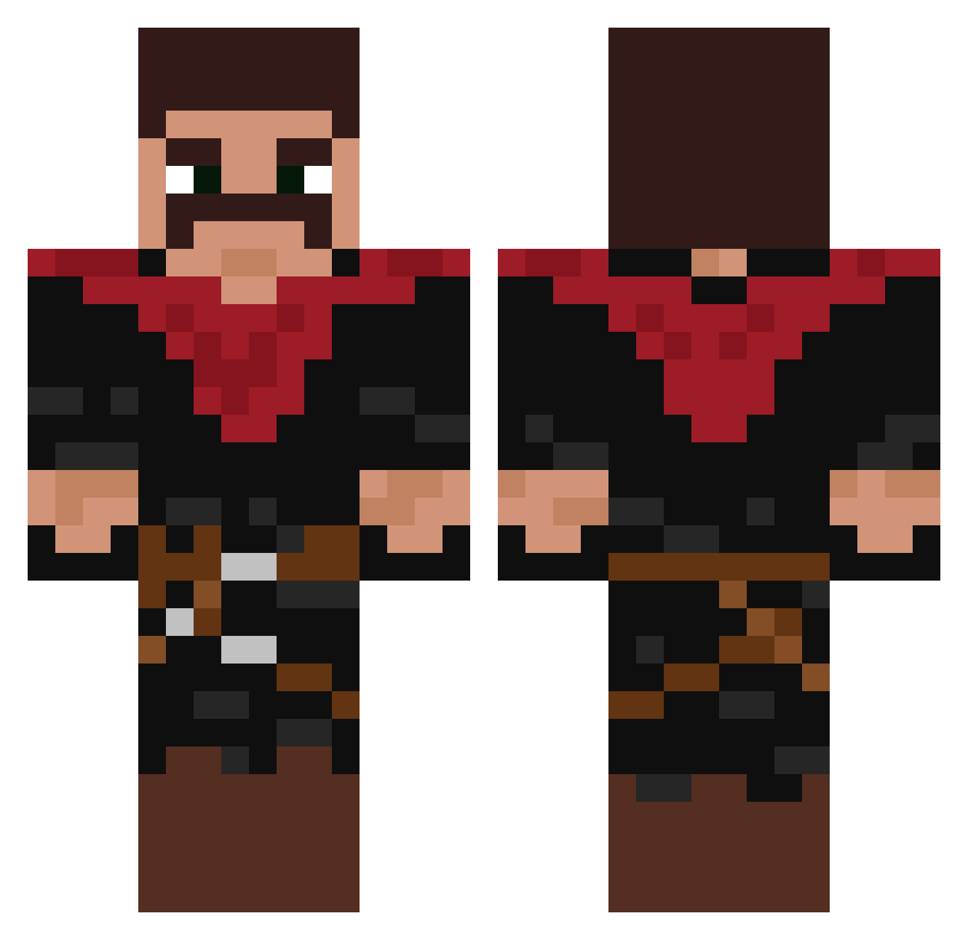 memblyon Minecraft skin, front and back view