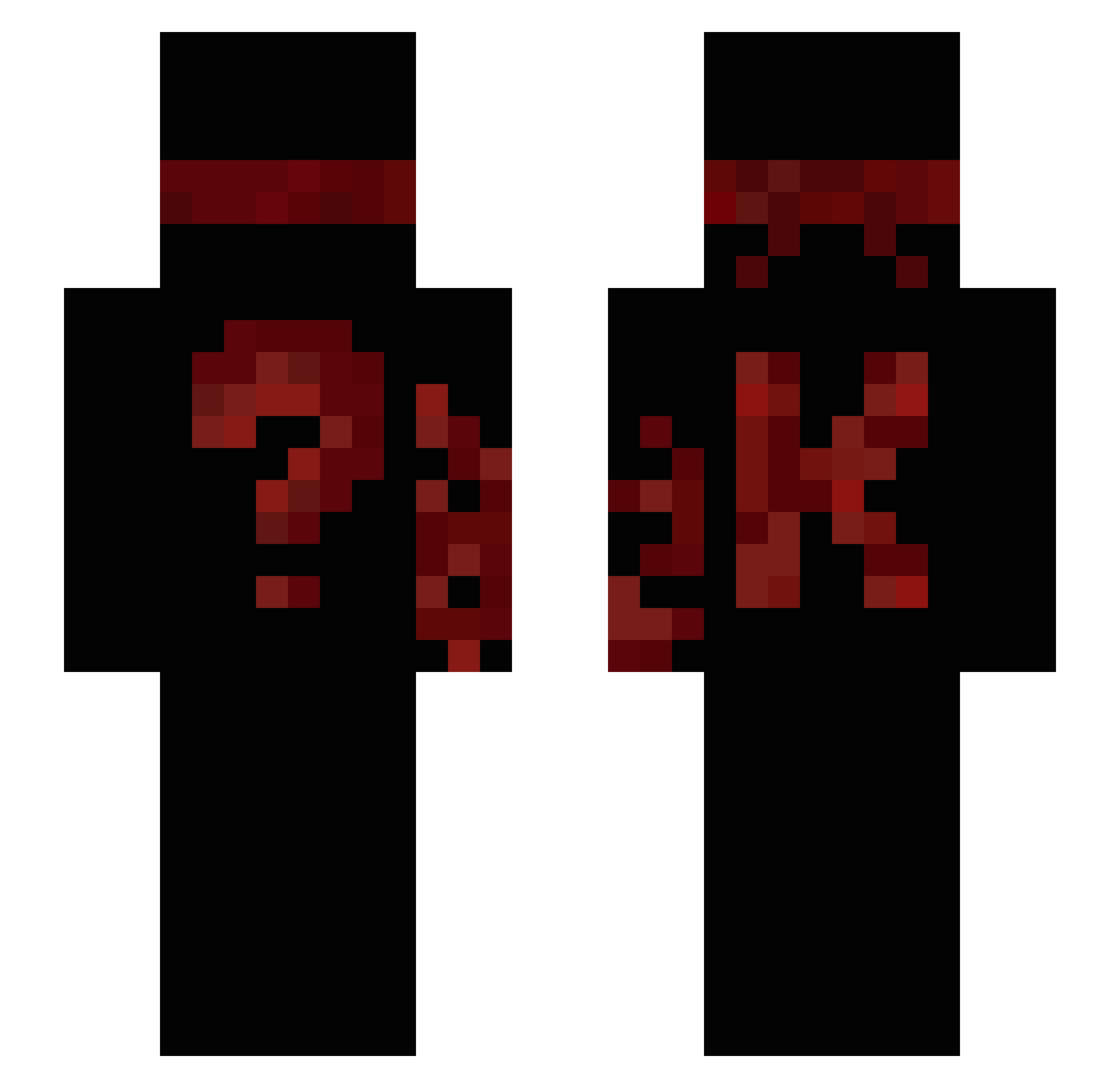 LT5Destroyer Minecraft skin, front and back view