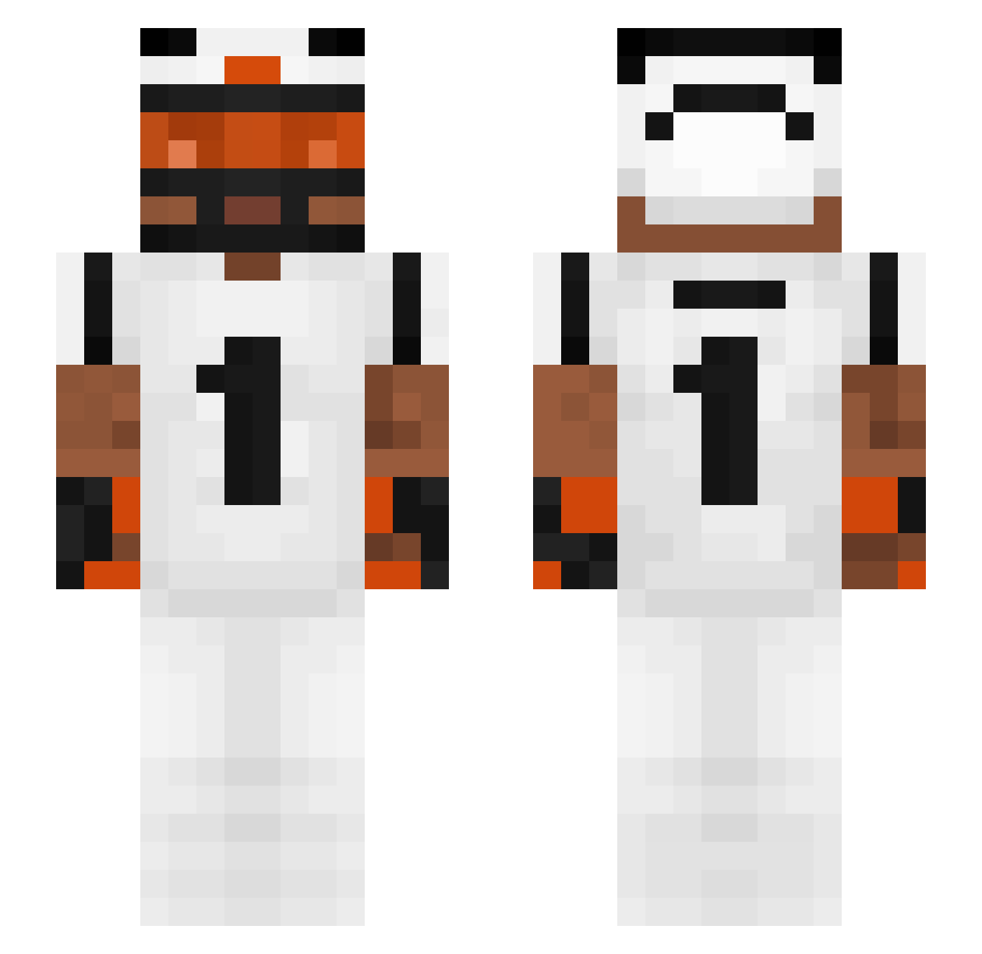 Kofeyy Minecraft skin, front and back view
