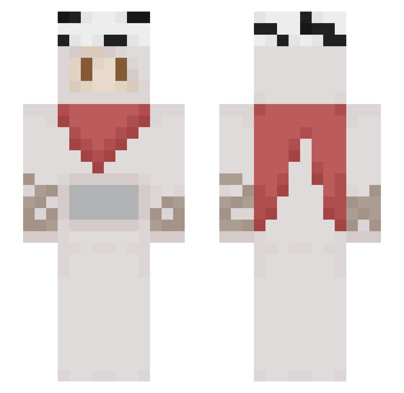 oscrims Minecraft skin, front and back view