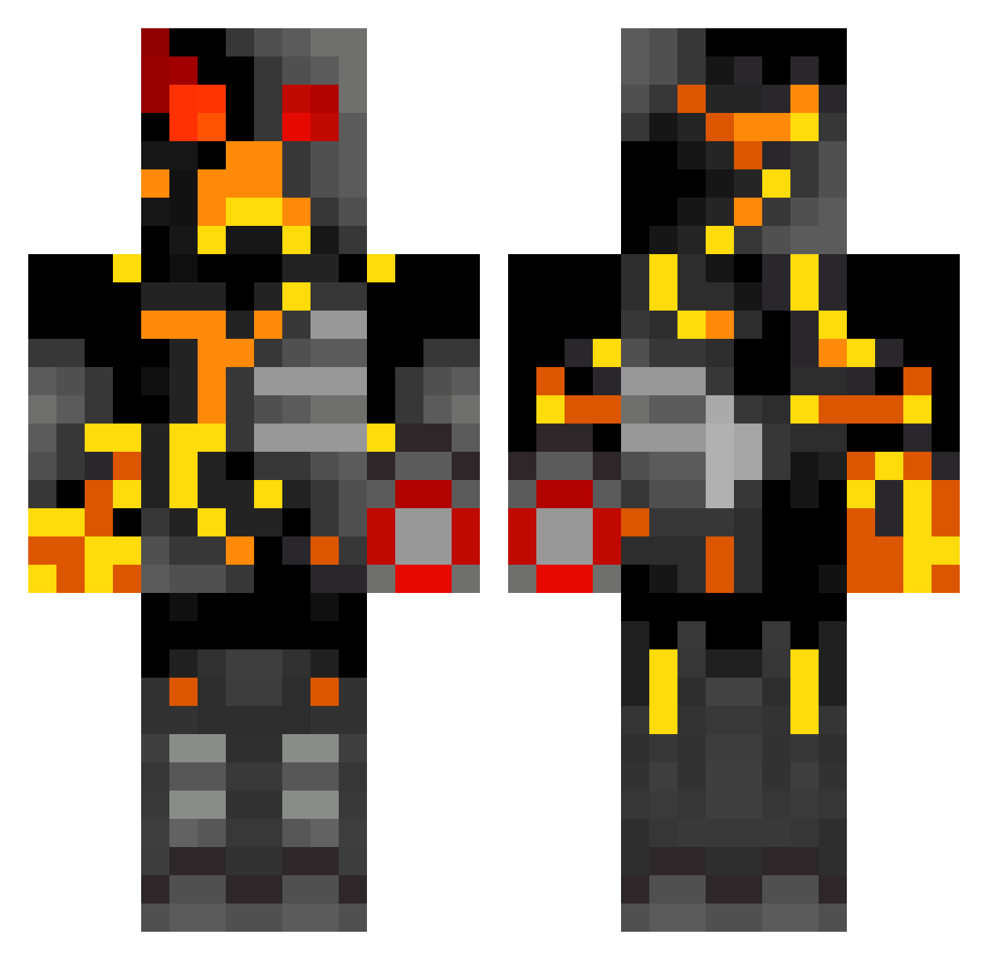 Giorge Minecraft skin, front and back view
