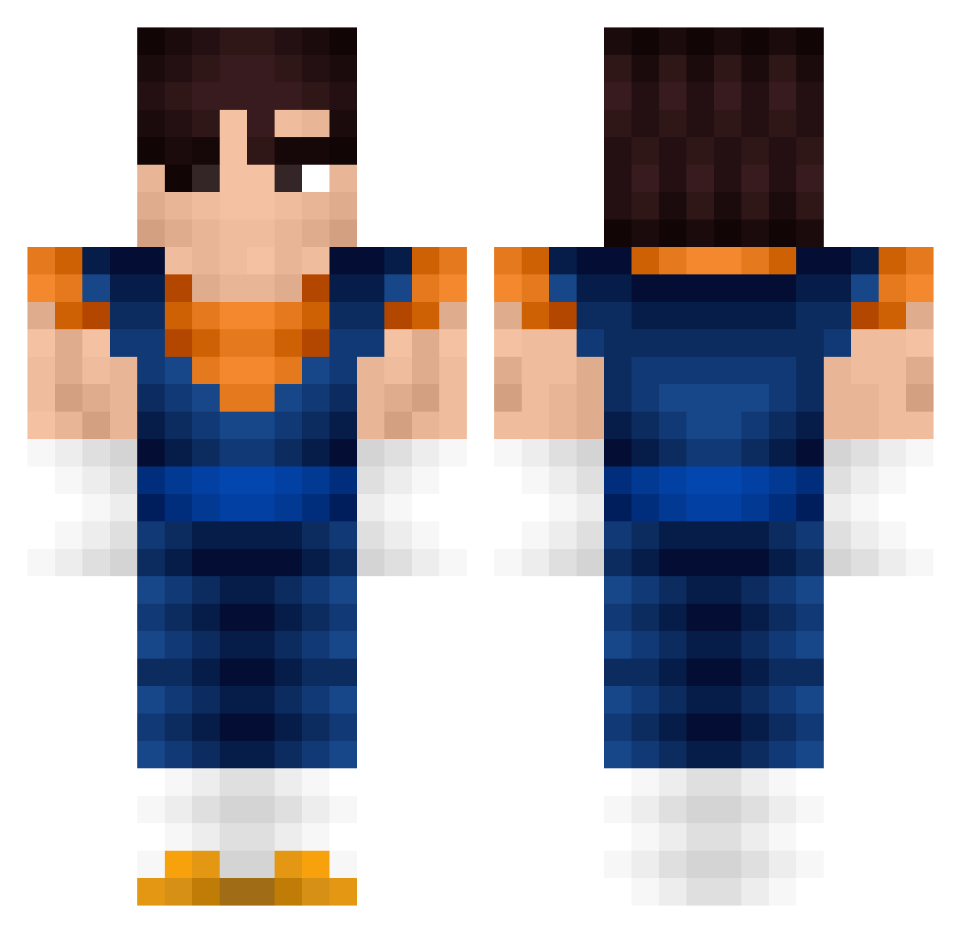 trick5ter Minecraft skin, front and back view