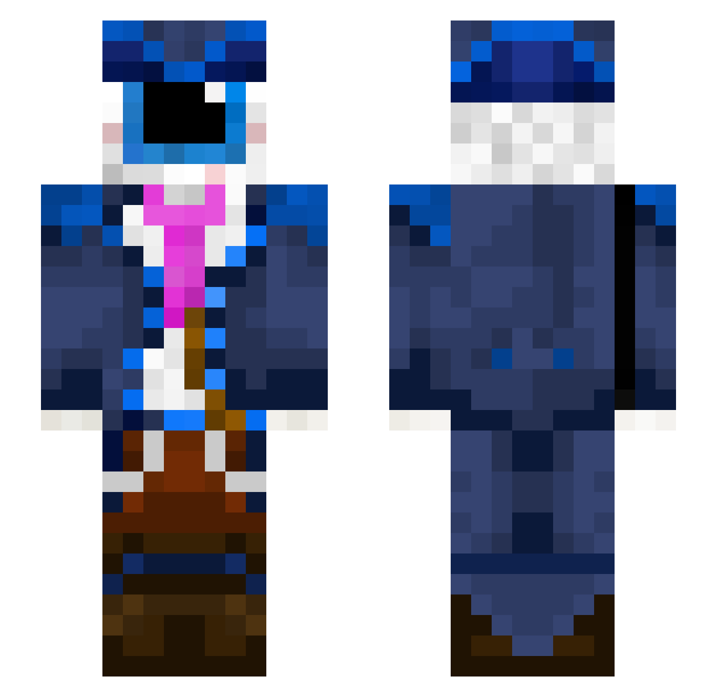 TonkotsuTactix Minecraft skin, front and back view