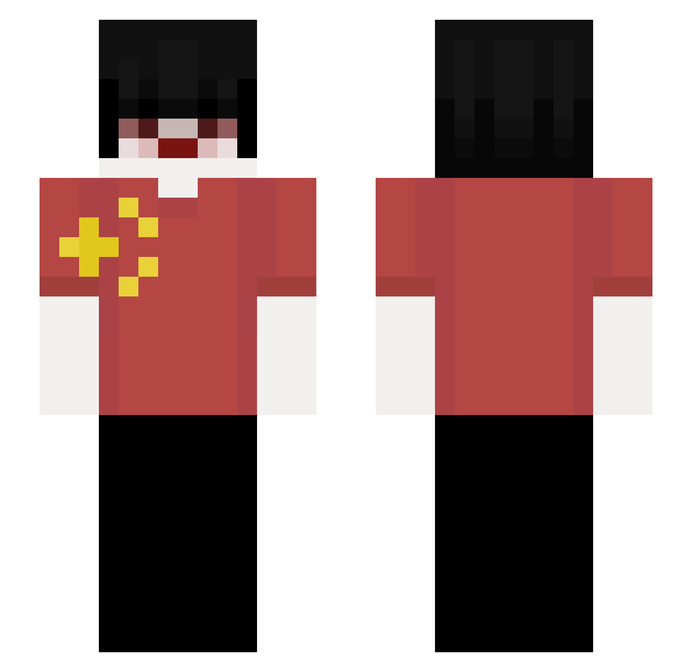 skosneoczy Minecraft skin, front and back view