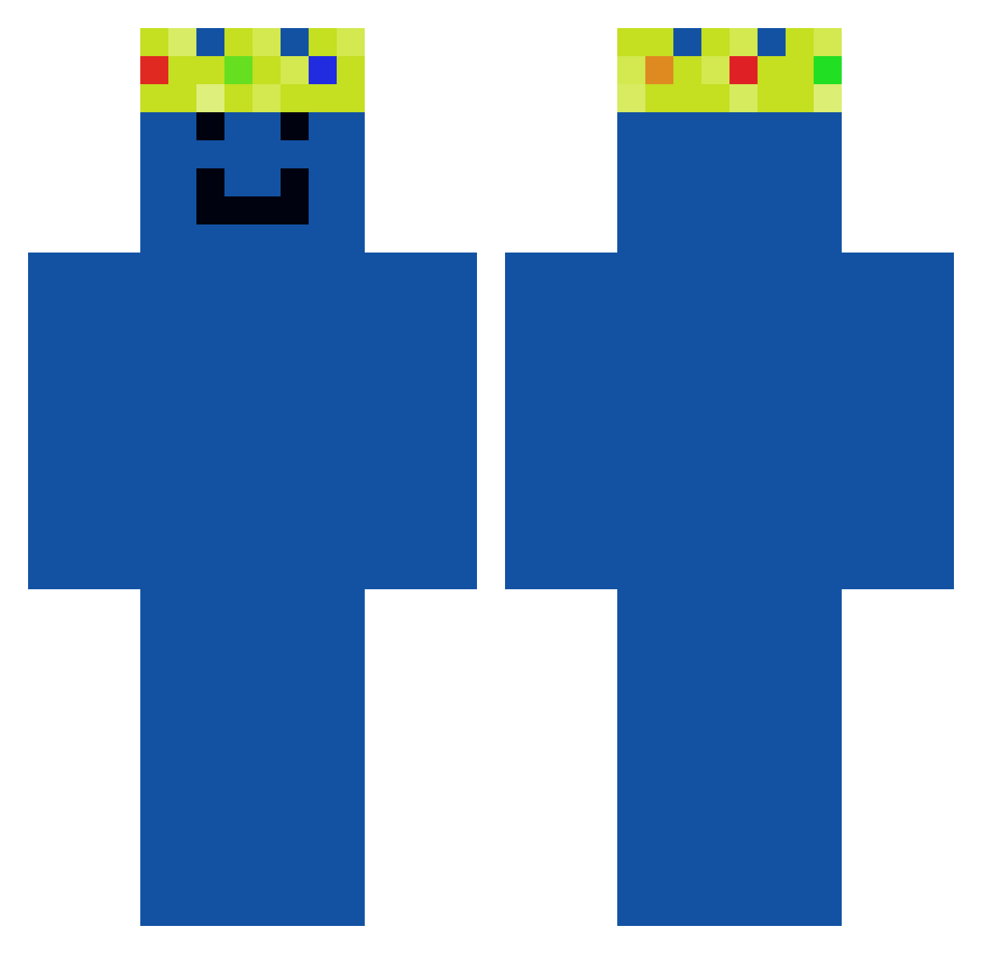donator__ok Minecraft skin, front and back view
