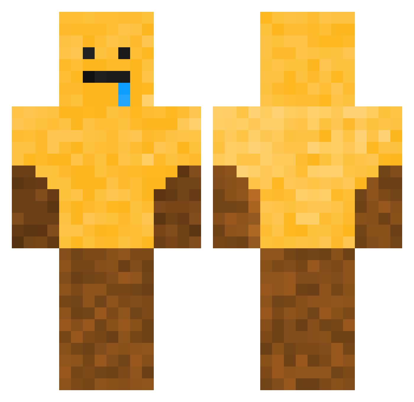 _COKUMA_ Minecraft skin, front and back view