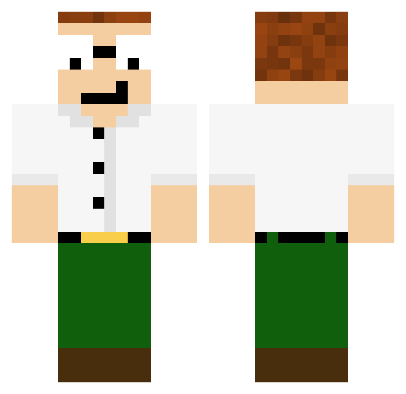 rileyplays720 Minecraft skin, front and back view