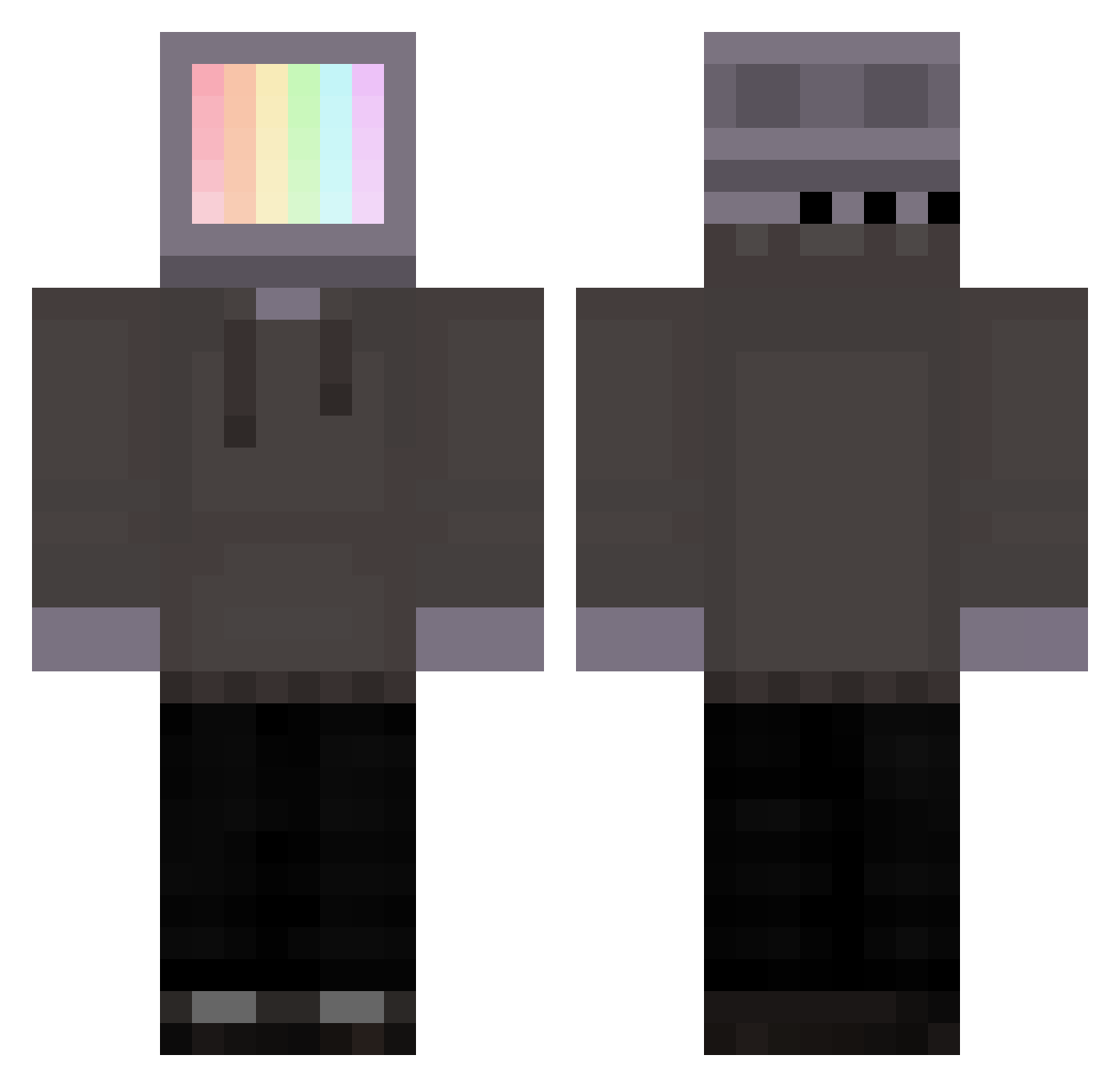 HieuBimm Minecraft skin, front and back view