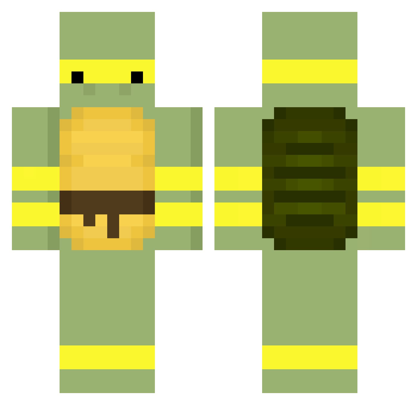 vex3s_ Minecraft skin, front and back view