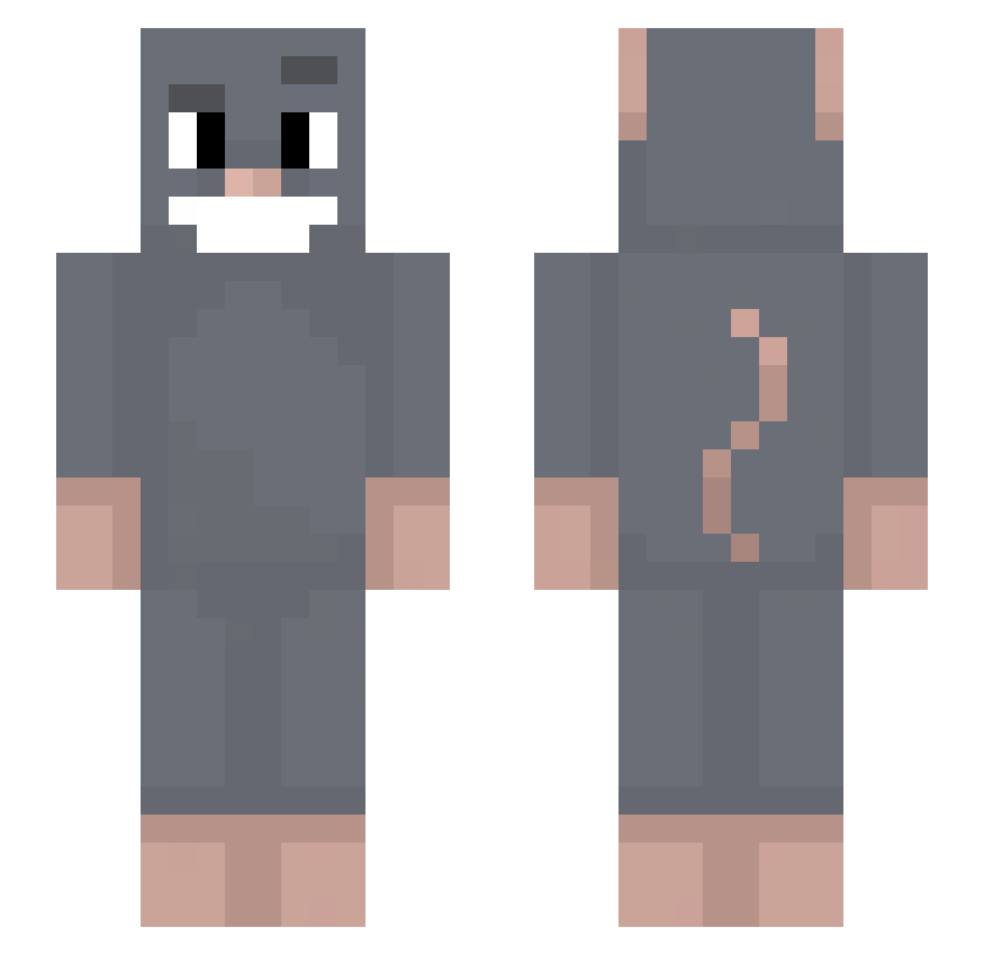 Bob1852 Minecraft skin, front and back view