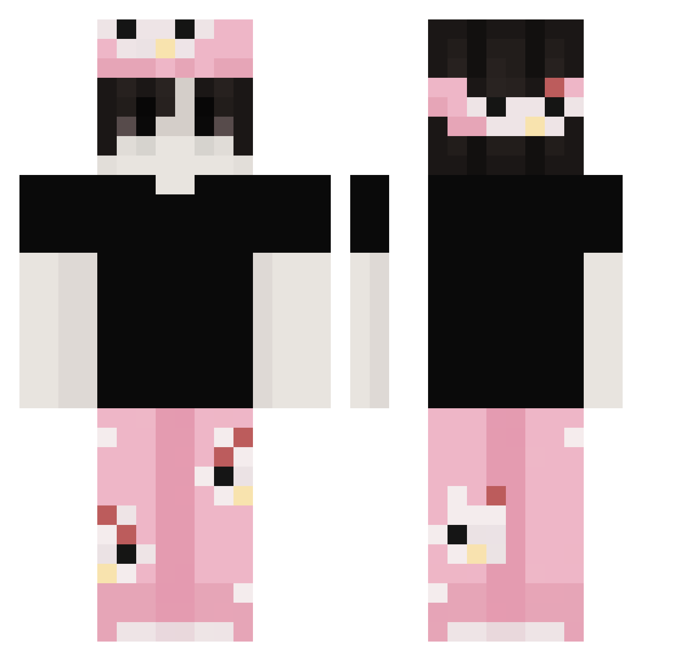 Wc_NgocDuc Minecraft skin, front and back view