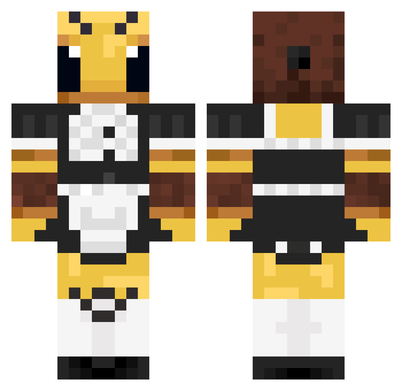 angela14444 Minecraft skin, front and back view